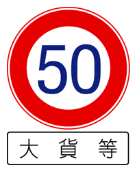 特定の種類の車両の最高速度